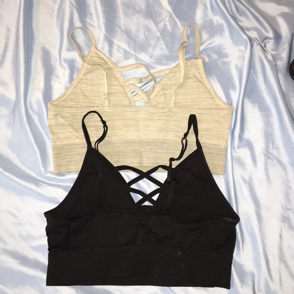 Two nobo sports bras gray and black sz L - Picture 2 of 2